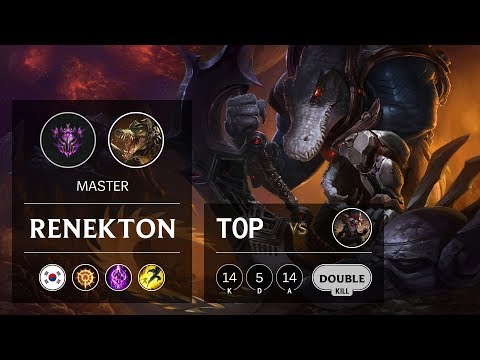 Renekton Top vs Kled - KR Master Patch 9.13