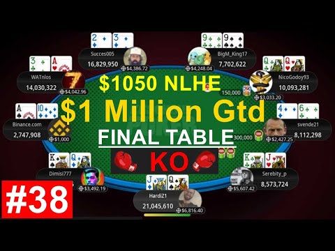 PokerStars $1,050 NLHE $1M Gtd Bounty Hunt – Final Table! [#38]