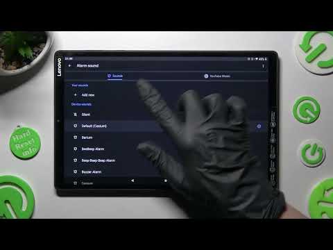 Lenovo TAB M10 Plus - How to Set Up Alarm Clock | How to Open Alarm Settings