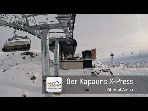 8er Kapauns (Winter) Full Ride - Zillertal Arena | Built by Leitner in 2022