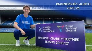 Rangers stars James Penrice and Katie Wilkinson help to launch the Foundation’s National Partner
