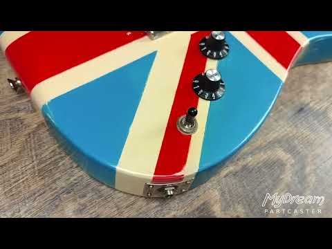 MyDream Partcaster Custom Built - Atomic Union Jack CBS image 9