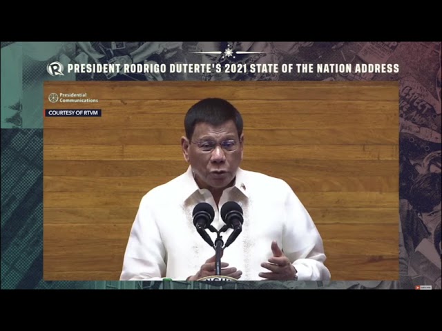 LIVE UPDATES: President Duterte’s final State of the Nation Address | SONA 2021