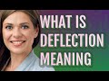 Deflection | meaning of Deflection