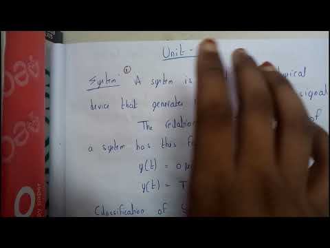 1 System and its classification ||SS ||SEM 4