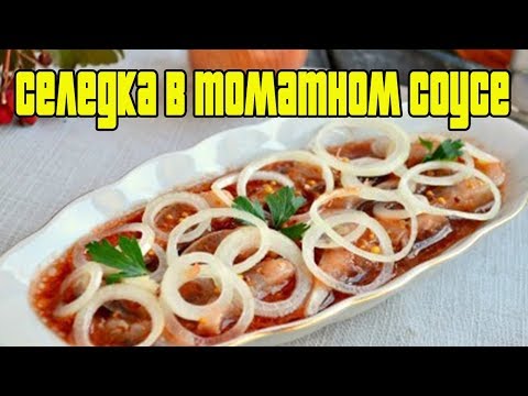 ВКУСНАЯ СЕЛЕДКА В ТОМАТНОМ СОУСЕ. Сельдь в томатном соусе.