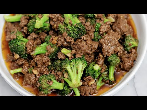 EASY GROUND BEEF WITH BROCCOLI | HOW TO COOK BEEF WITH...
