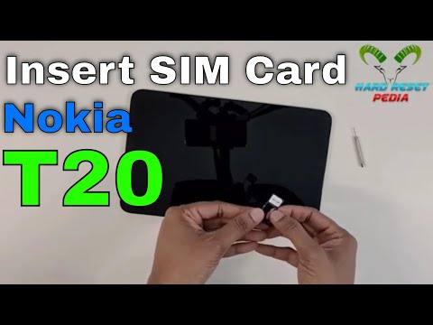 Nokia Tab T20 Insert SIM Card