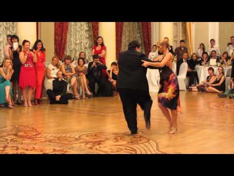 Aoniken Quiroga and Alejandra Mantinan, Fuego de la Noche tango festival, Kazan 17.10.2015