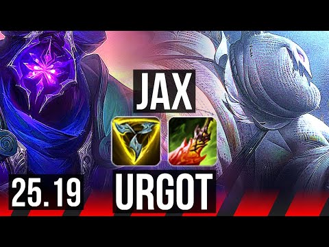 JAX vs URGOT (TOP) | 4/0/7 | EUW Master | 25.19