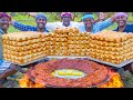 PAV BHAJI Mumbai Special Street Food Recipe Cooking In Village Butter Pav Bhaji Recipe