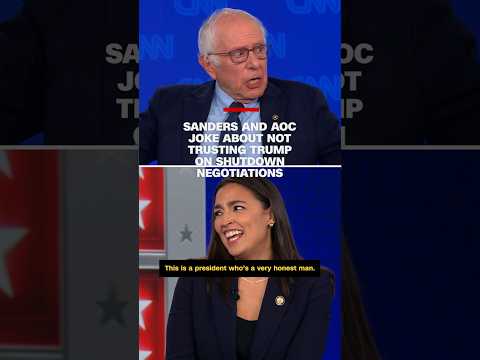 AOC and Sanders joke about not trusting Trump on shutdown negotiations