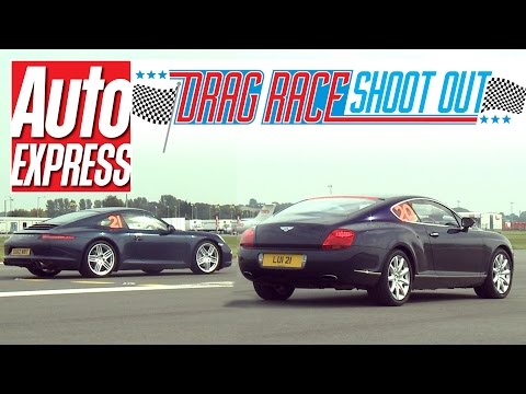Porsche 911 vs Bentley Continental GT - Drag-Race Shoot-out