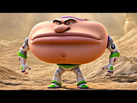 Buzz Lightyear but it's ruined by AI
