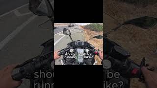 Motorcycle broke down on the highway