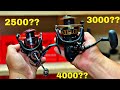The Truth About Spinning Reel Sizes 2500 Vs 3000 Vs 4000