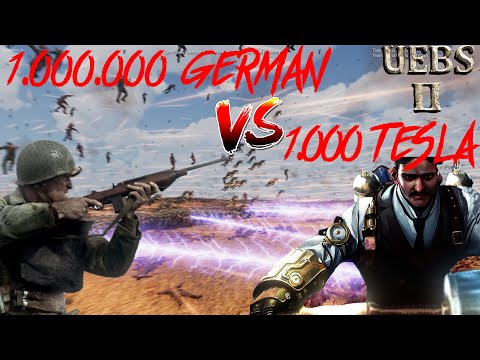 1 MILLION GERMAN SOLDIERS vs 1000 SUPER TESLA - Ultimate Epic Battle Simulator 2