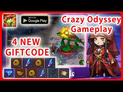 How To Redeem Code Crazy Odyssey | All 4 Giftcodes & Gameplay - Official Launch MMORPG Game Android
