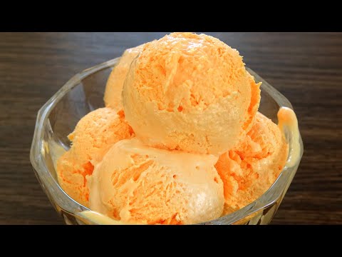 Easy Orange Ice Cream Recipe with Basic Ingredients