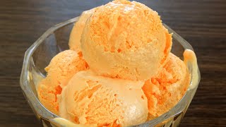 기본 재료로 쉬운 오렌지 아이스크림 레시피