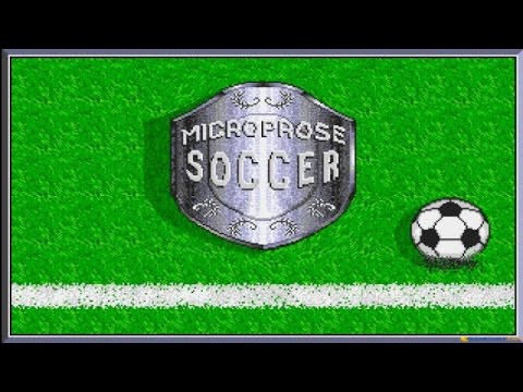 Microprose Soccer gameplay (PC Game, 1988)