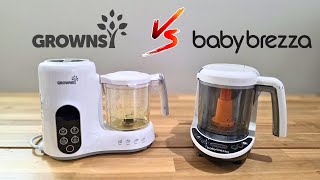 Which Baby Food Maker Is Best? Grownsy Baby Food Maker vs Baby Brezza | Full Review & Demo