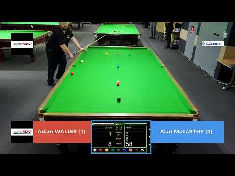 2023 South Pacific Snooker-Day 2- Adam Waller vs Alan McCarthy