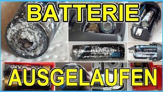 Batterie ausgelaufen - und immer wieder Ansmann ...