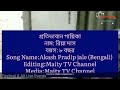Live Aakash Pradeep Jwale Bengali Song Pratibhaan Gaika Riya Das Without Music