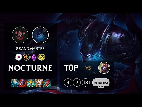 Nocturne Top vs Lulu - KR Grandmaster Patch 11.12