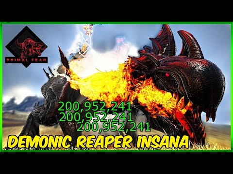 Ark Primal Fear #104 Finalmente domei o TERRIVEL Demonic Boss Reaper