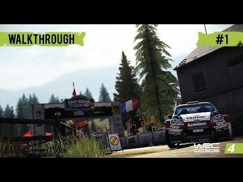 WRC 4 Career Mode Gameplay Walkthrough - Part 1 My First Stage!