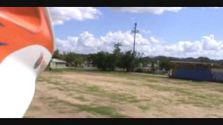 preview picture of video 'Flying Handycam DCR-SX40  (Raptor 30 V2 RC Helicopter)'