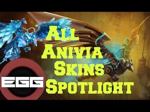 All Anivia Skins Spotlight - League of Legends Skin Review [HD]