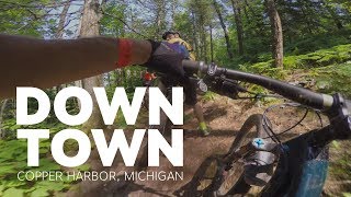 POV of Downtown in Copper Harbor.