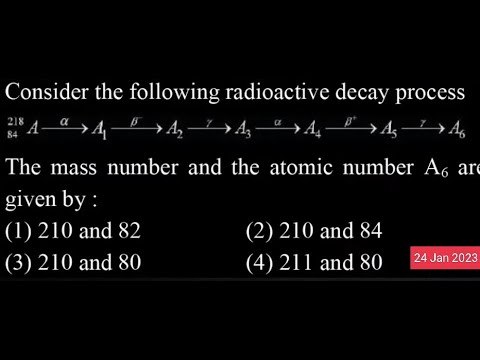 Consider the following radioactive decay processA B 218 A 84The mass number and the atomic