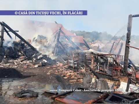 O casa din Ticusu Vechi, in flacari - 28 septembrie 2021