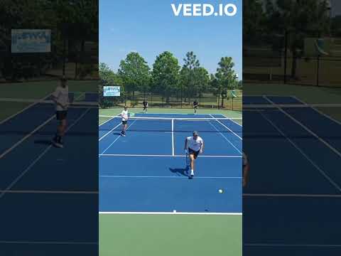 UNDERARM LOB in DOUBLES?? 🤨 Highlights out now! #shorts #tennis #tennishighlights #tennisplayer