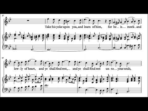 He shall feed His flock (Messiah - G.F. Händel) Score Animation