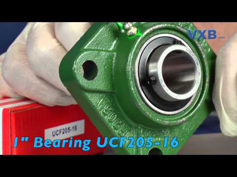 UCF201 12mm Bearing - Square Flanged Mounted Bearings by VXB