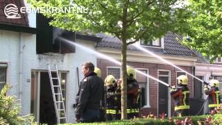 preview picture of video 'Grote brand Solwerderstraat Appingedam'