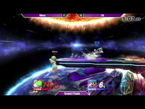 SAFGC R1 - Nikes (Yoshi) vs Oli (Mario) - Grand Finals - Smash 4