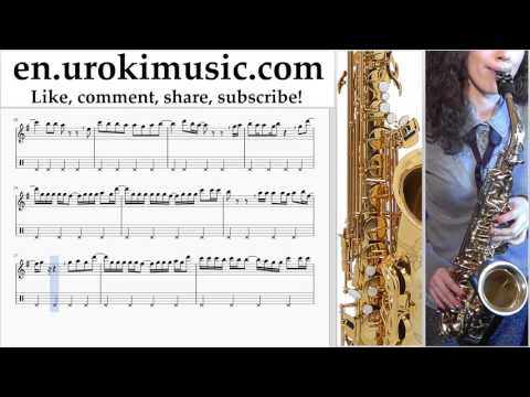 Saxophone lessons (Alto) Prince Royce Ft. Farruko - Ganas Locas Sheet Music Tutorial Part#2 um