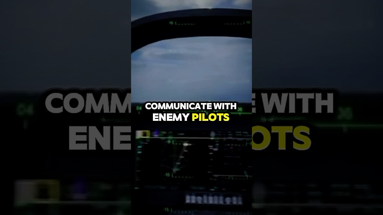 How does a fight jet pilot talk to enemy pilots