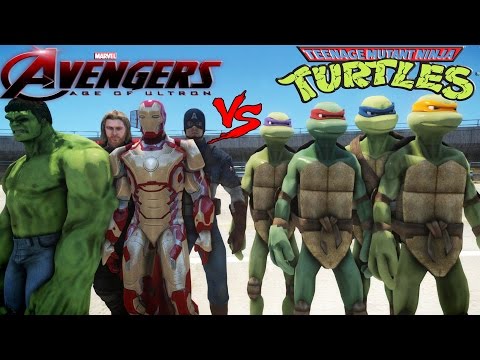 THE AVENGERS VS TEENAGE MUTANT NINJA TURTLES - EPIC BATTLE