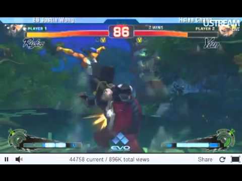 EVO 2011 SSF4 AE Top 32 - Justin Wong (Rufus) vs Hsien Chang (Yun)