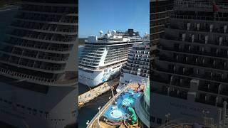 3 Big cruise ship 🚢 view #norway #usa #princess #royal #royalcaribbean #cruisetips #partytime