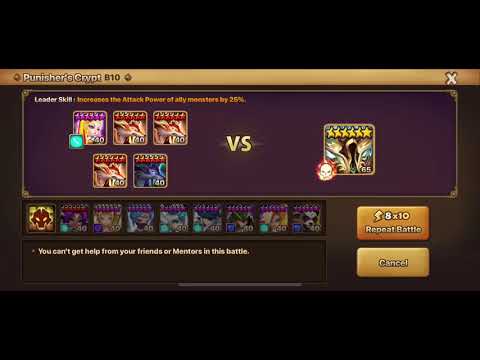 Summoners War PC10 3x Raoq with stats Autofarm update 2. 25s fastest run.