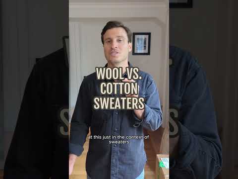 Wool Sweaters vs Cotton sweaters #sweaters #menswear #fashiontiktok #mensfashion