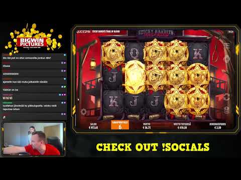 STICKY BANDITS TRAIL OF BLOOD SLOT - CRAZY MEGA WIN!!